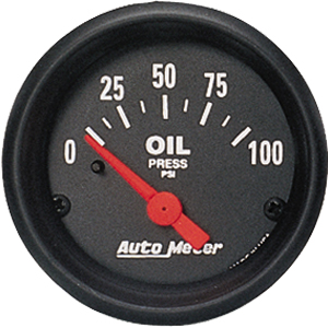 Auto Meter Z Series Short Sweep 2 1/16" Oil Pressure Gauge - 0-100 PSI